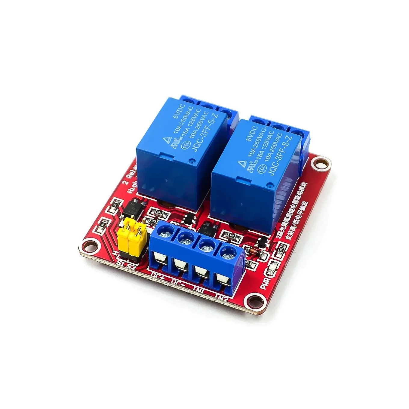 Relaismodule 2-kanaal 5V